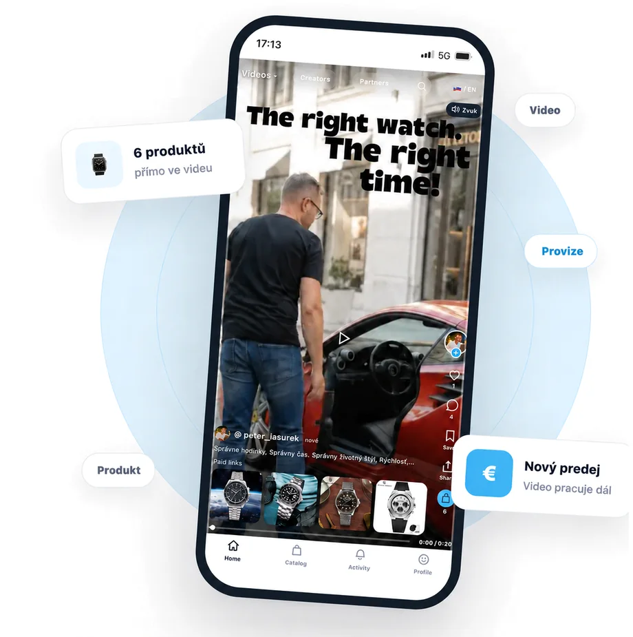 AffilKit — video s produktmi v telefóne