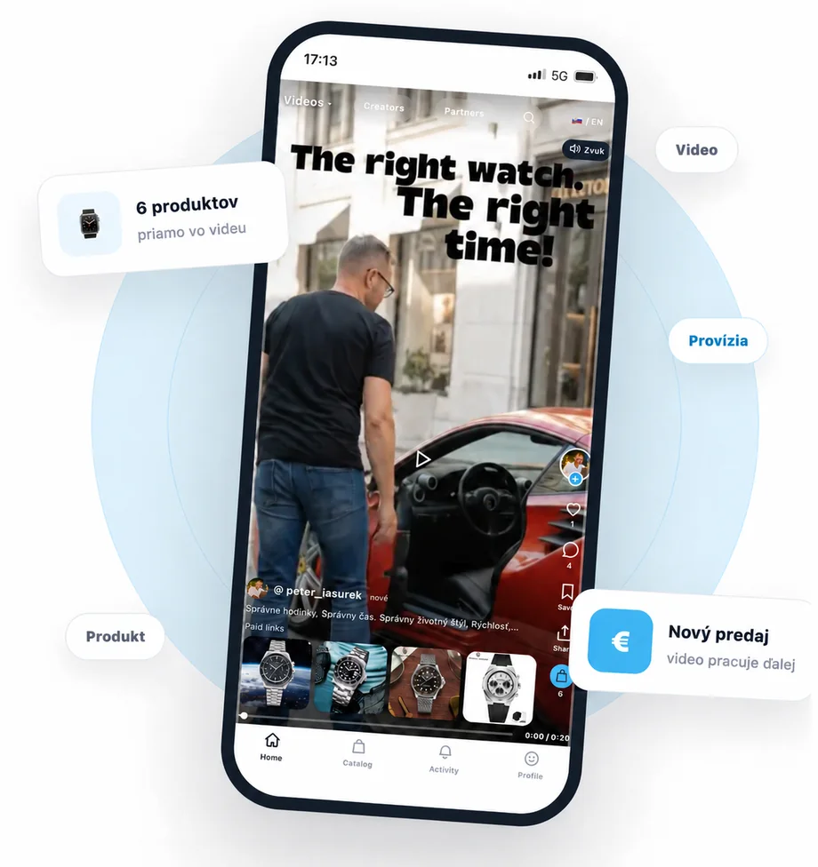 AffilKit — video s produktmi v telefóne